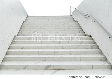 details of railing and stairs of a modern building 70520522