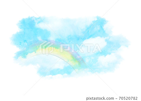 背景材料天空彩虹紋理 70520782