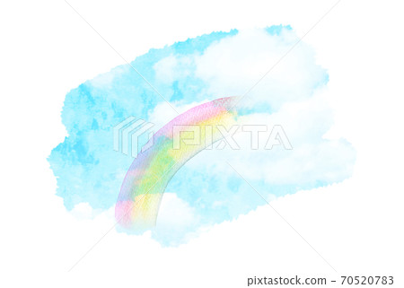 背景材料天空彩虹紋理 70520783