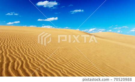 Tottori Sand Dunes Fengmon and blue sky 70520988
