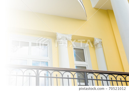 White building with columns in the classical style White building with columns in the classical style 70521012
