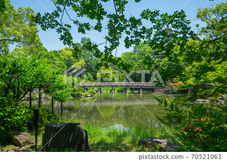 Kyoto Gyoen Jubilee Pond和Takakurabashi New Green 70521063