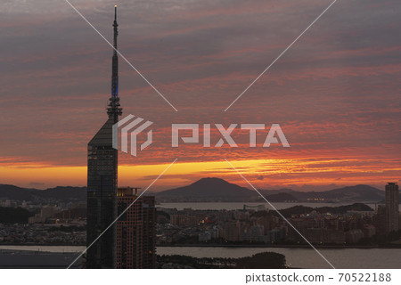 福岡希爾頓酒店的夜景 70522188