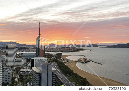 福岡希爾頓酒店的夜景 70522190