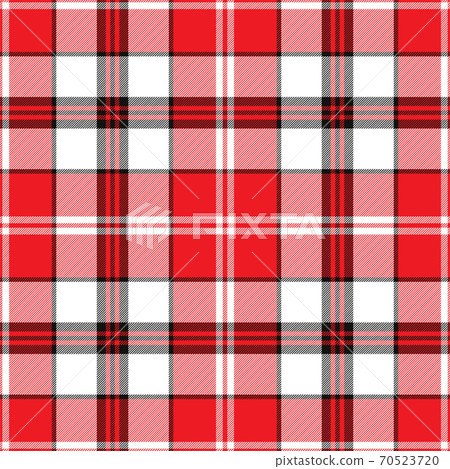 Plaid pattern seamless. Check fabric texture. Stripe square background. Vector textile design. 70523720