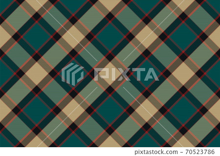 Tartan plaid pattern in green. Print fabric texture seamless. Check vector background. 70523786