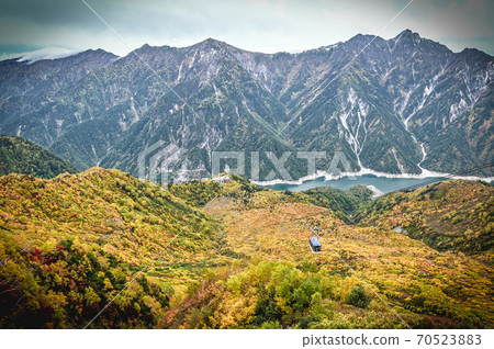 立山黑部高山路線大干峰秋葉索道 70523883