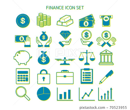 Financial / banking vector illustration set Money icon Financial / banking vector illustration set Money icon 70523955