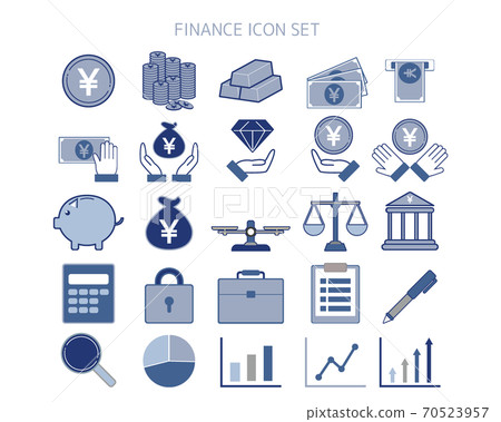 Financial / banking vector illustration set Money icon Financial / banking vector illustration set Money icon 70523957