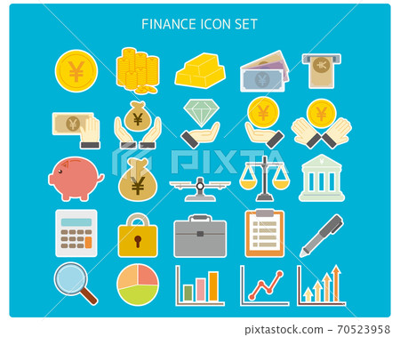 Financial / banking vector illustration set Money icon Financial / banking vector illustration set Money icon 70523958