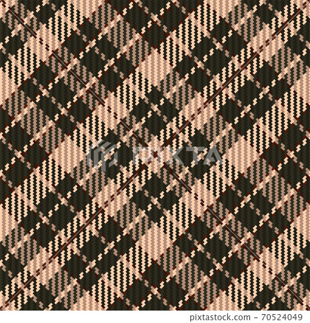 Plaid pattern seamless. Check fabric texture. Stripe square background. Vector textile design. 70524049