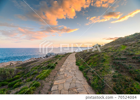Picturesque pathway alond the coast at Port Elliot Picturesque pathway alond the coast at Port Elliot 70524084