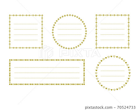 Gold style frame material set Gold style frame material set 70524733