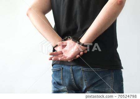 handcuff, jeans, man 70524798