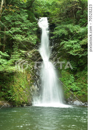 A famous waterfall in the north of Okayama Prefecture, Fudo Falls Otokotaki, Shinjo Village, Maniwa District, Okayama Prefecture 70528223
