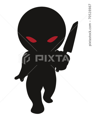 用刀子罪犯的數字 70528987