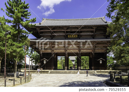 奈良縣奈良市南大門東大寺 照片素材 圖片 圖庫