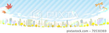 Townscape Autumn_en_sky wide Townscape Autumn_en_sky wide 70530369