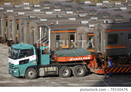 Musashino Line rolling stock shipping at Niigata Port (October 2019) Musashino Line rolling stock shipping at Niigata Port (October 2019) 70530476