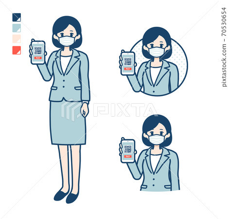 矢量 事業女性 女生 70530654