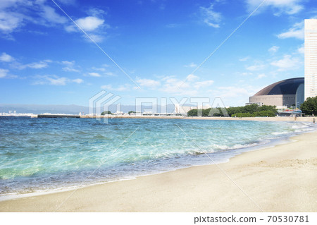 海洋背景平多半圓頂 70530781