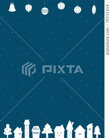 Christmas background illustration (blue) 70531914