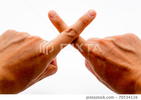 Batten white background with fingers Batten white background with fingers 70534116