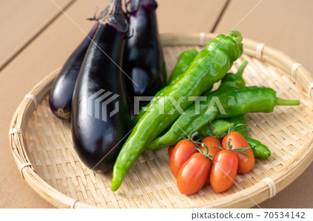 什錦蔬菜夏季蔬菜收穫(7月)家庭花園 什錦蔬菜夏季蔬菜收穫(7月)家庭花園 70534142