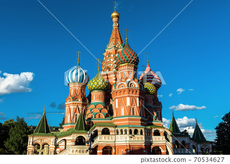 St Basil`s Cathedral on Red Square, Moscow, Russia 70534627