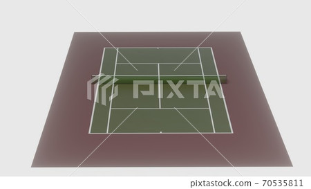 3d illustration of tennis field, cort for sport 3d illustration of tennis field, cort for sport 70535811