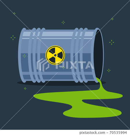 Radioactive substance spilled on the floor Radioactive substance spilled on the floor 70535994