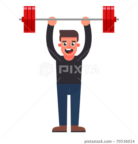 the man easily raises the bar the man easily raises the bar 70536014