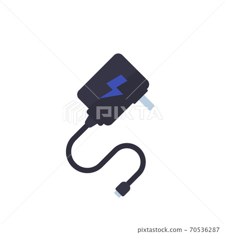 Mobile charger on white, vector illustration Mobile charger on white, vector illustration 70536287