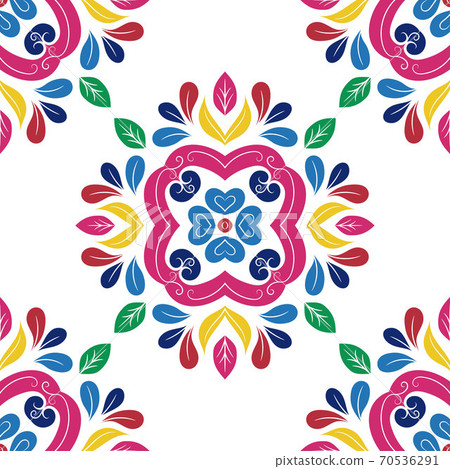 Colorful floral seamless pattern. Colorful floral seamless pattern. 70536291
