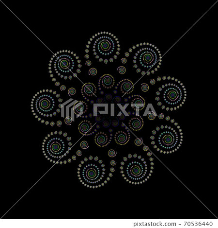 Beautiful fractal spiral illustration, 70536440