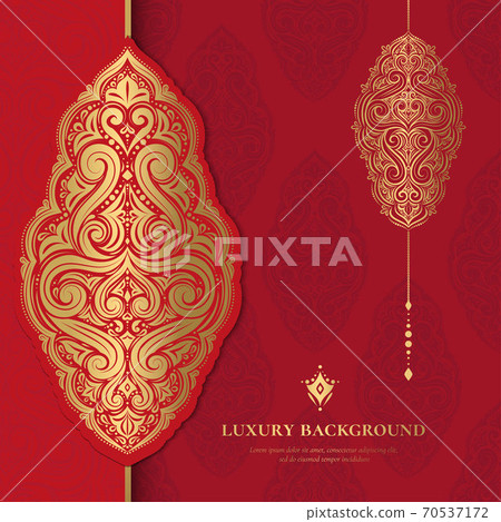Red and gold luxury background. 70537172