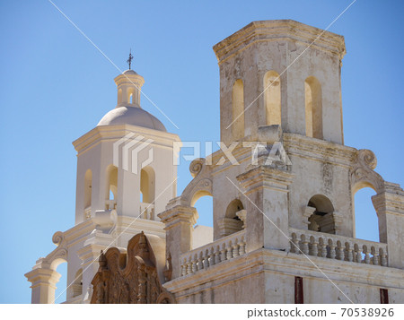 St. Xavier Mission on the outskirts of Tucson, Arizona, USA 70538926