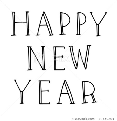 HAPPY NEW YEAR Character material 70539804