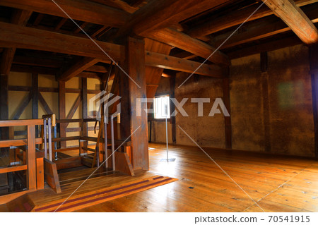Scenery in the turret of Hikone Castle in Hikone City, Shiga Prefecture, Castle, Hikone Castle, Japanese History [October] 70541915