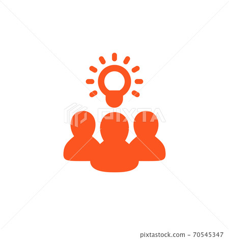 idea, insight, brainstorm icon on white idea, insight, brainstorm icon on white 70545347