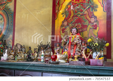 Taoist pemple in Pulau Ketam island, Malaysia 70547537