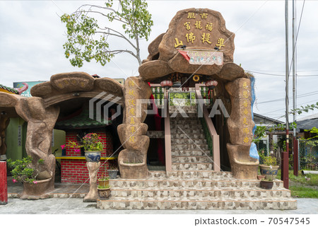 Taoist pemple in Pulau Ketam island, Malaysia 70547545