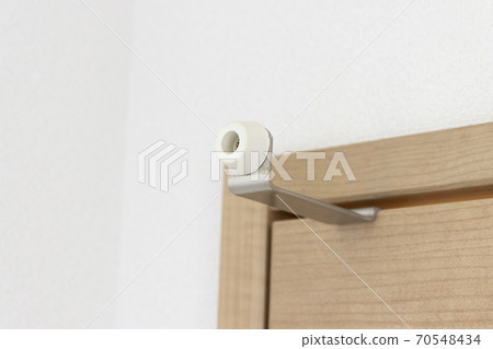 Door stopper for toilet doors in new homes 70548434