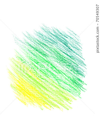 塗上黃色和綠色蠟筆 70549307