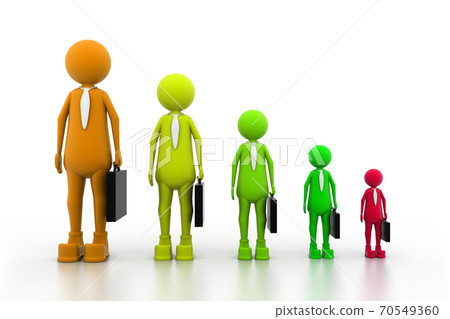 Business graph on people 70549360