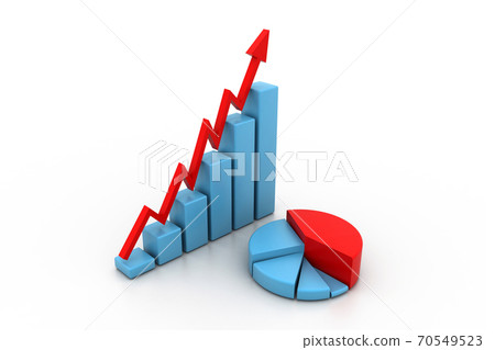 Business graph with pie diagram Business graph with pie diagram 70549523