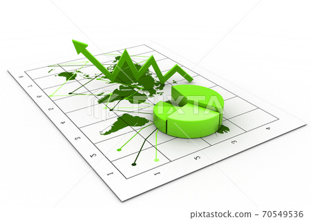 Business chart with growth arrow Business chart with growth arrow 70549536