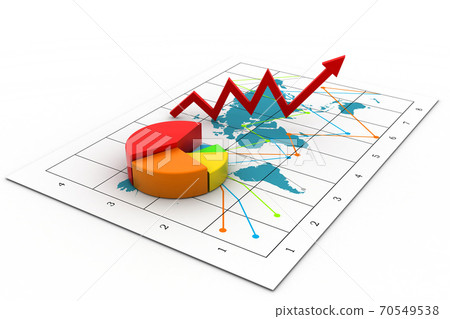 Business chart with growth arrow Business chart with growth arrow 70549538