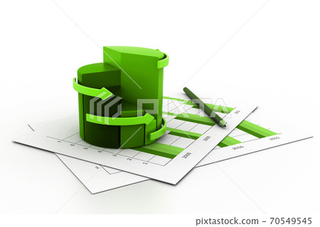 Business chart with growth graph Business chart with growth graph 70549545