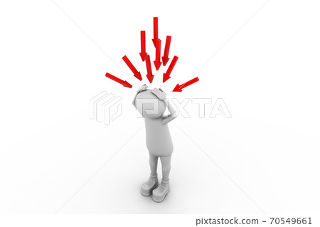 Business man and arrows 70549661